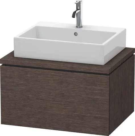 Duravit Waschtischunterschrank wandhängend „L-Cube“ 72 × 40 × 54,7 cm Eiche Dunkel gebürstet