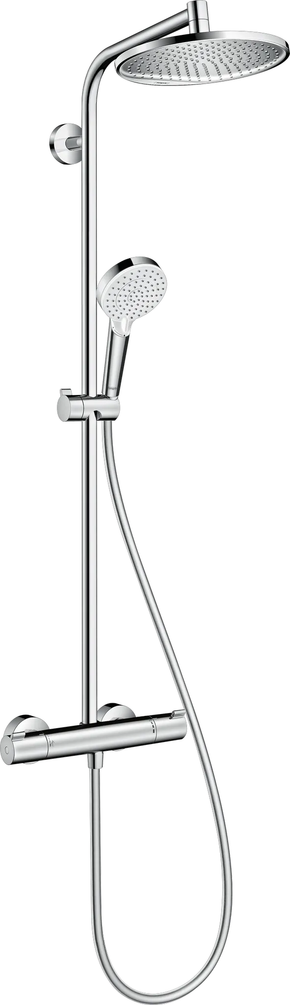 Hansgrohe Crometta S Showerpipe 240 1jet EcoSmart mit Thermostat, Chrom Hansgrohe Crometta S Showerpipe 240 1jet EcoSmart mit Thermostat, Chrom