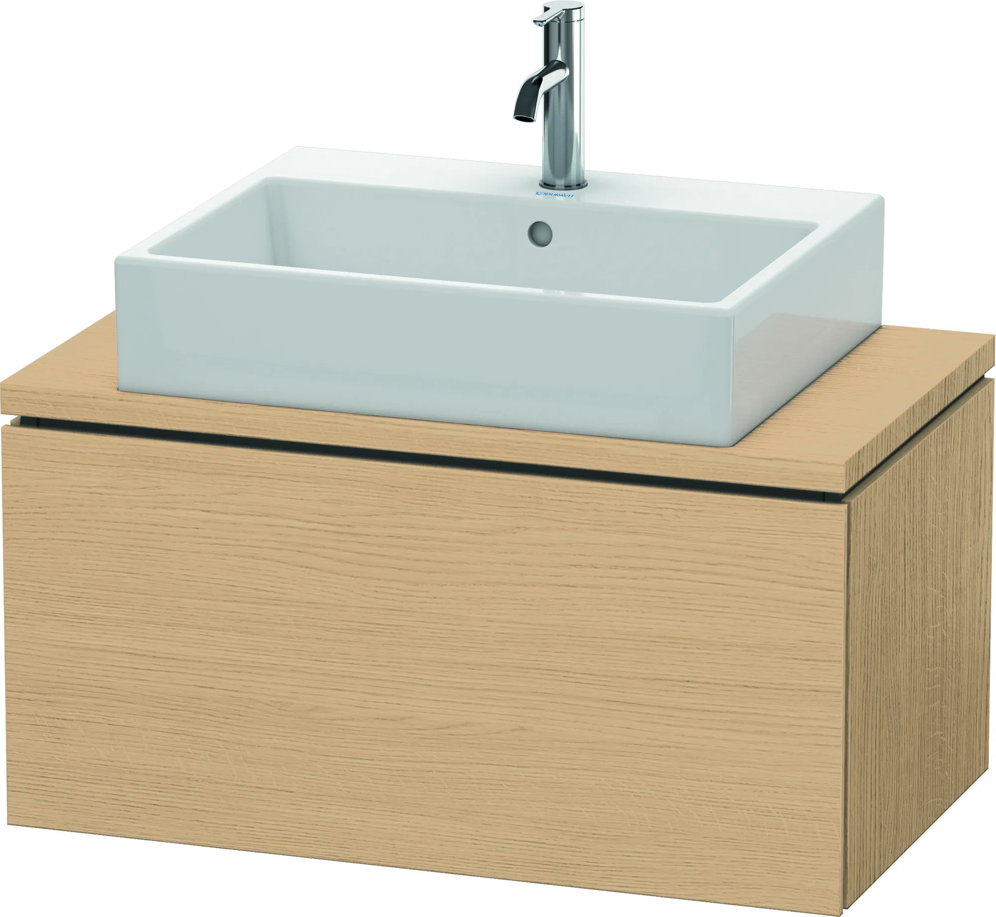 Duravit Waschtischunterschrank wandhängend „L-Cube“ 82 × 40 × 47,7 cm Eiche Natur