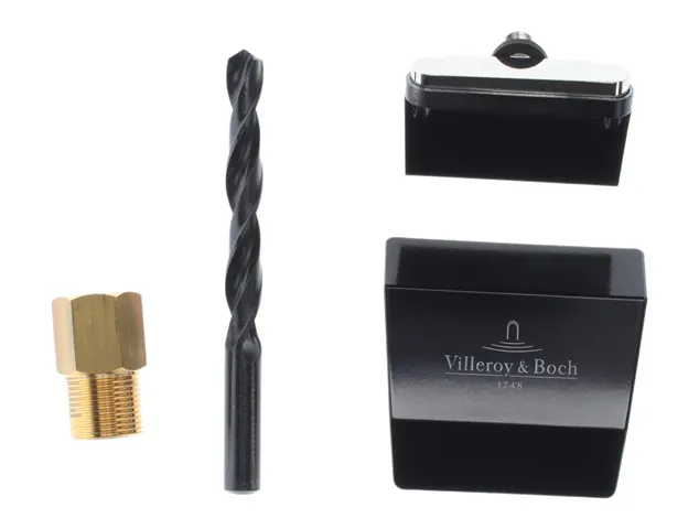 Villeroy & Boch Wasserzulauf „Squaro Edge 12“ Modell UPCON0123 in Black Matt Villeroy & Boch Wasserzulauf „Squaro Edge 12“ Modell UPCON0123 in Black Matt
