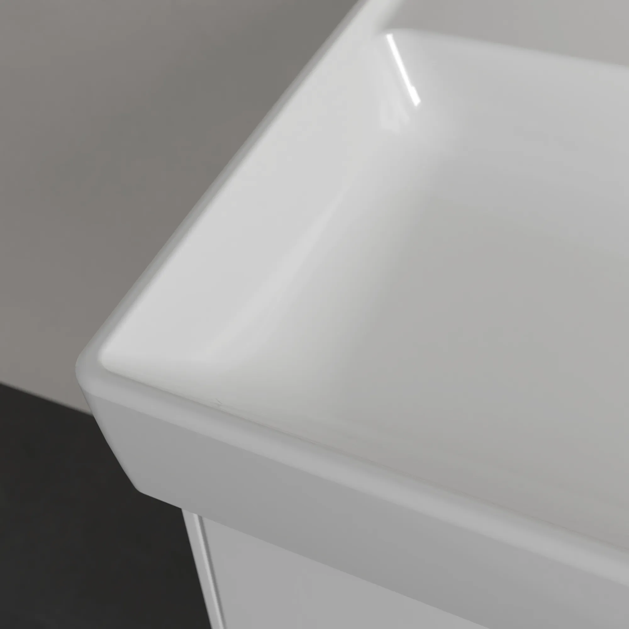 Villeroy & Boch Schrankwaschtisch aus TitanCeram „Collaro“ 1000 × 470 × 160 mm, mit Hahnlochbohrung, Hahnlochposition mittig in Weiß Alpin Villeroy & Boch Schrankwaschtisch aus TitanCeram „Collaro“ 1000 × 470 × 160 mm, mit Hahnlochbohrung, Hahnlochposition mittig in Weiß Alpin