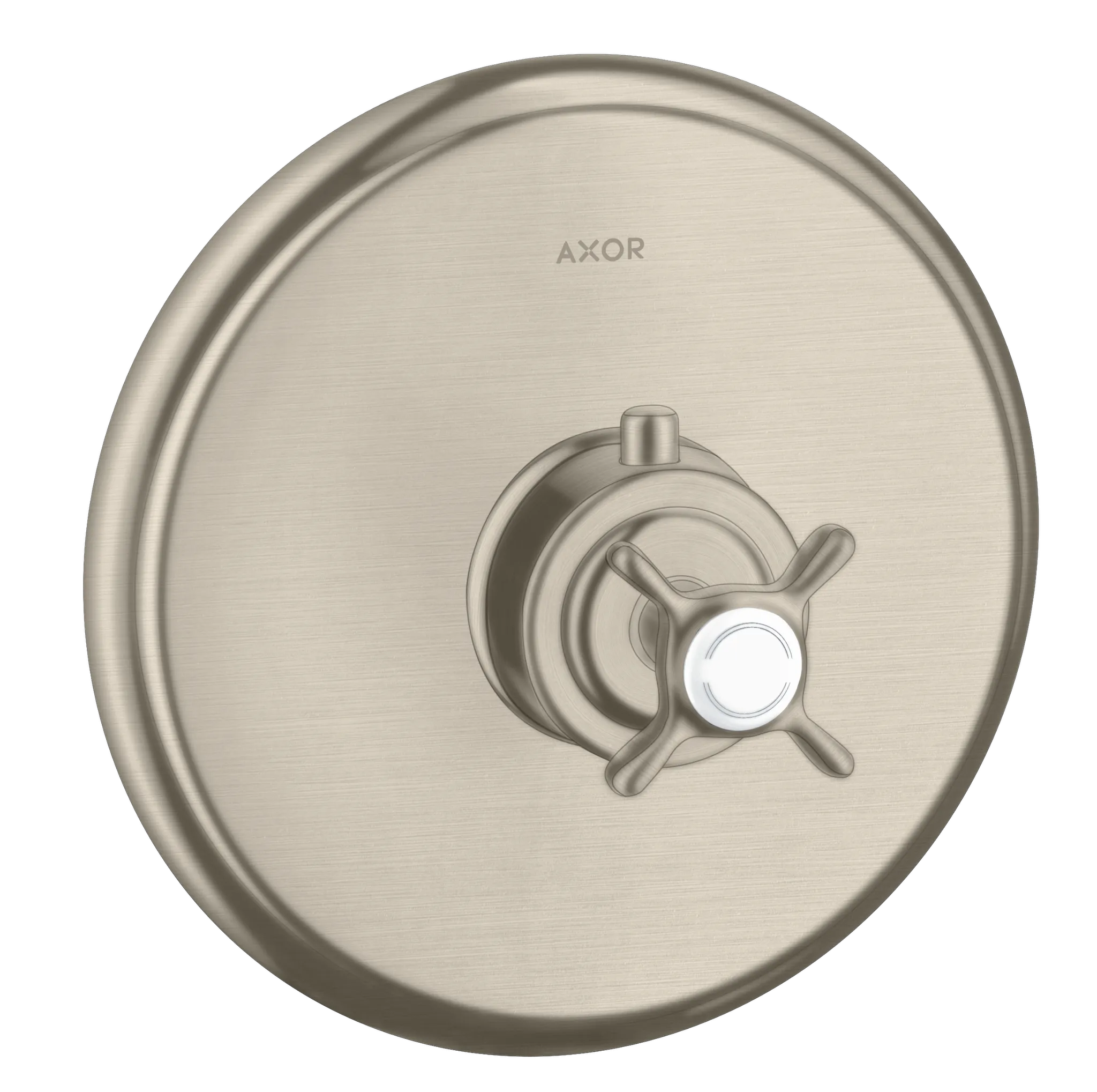 Hansgrohe AXOR Montreux Thermostat Unterputz mit Kreuzgriff, Brushed Nickel Hansgrohe AXOR Montreux Thermostat Unterputz mit Kreuzgriff, Brushed Nickel
