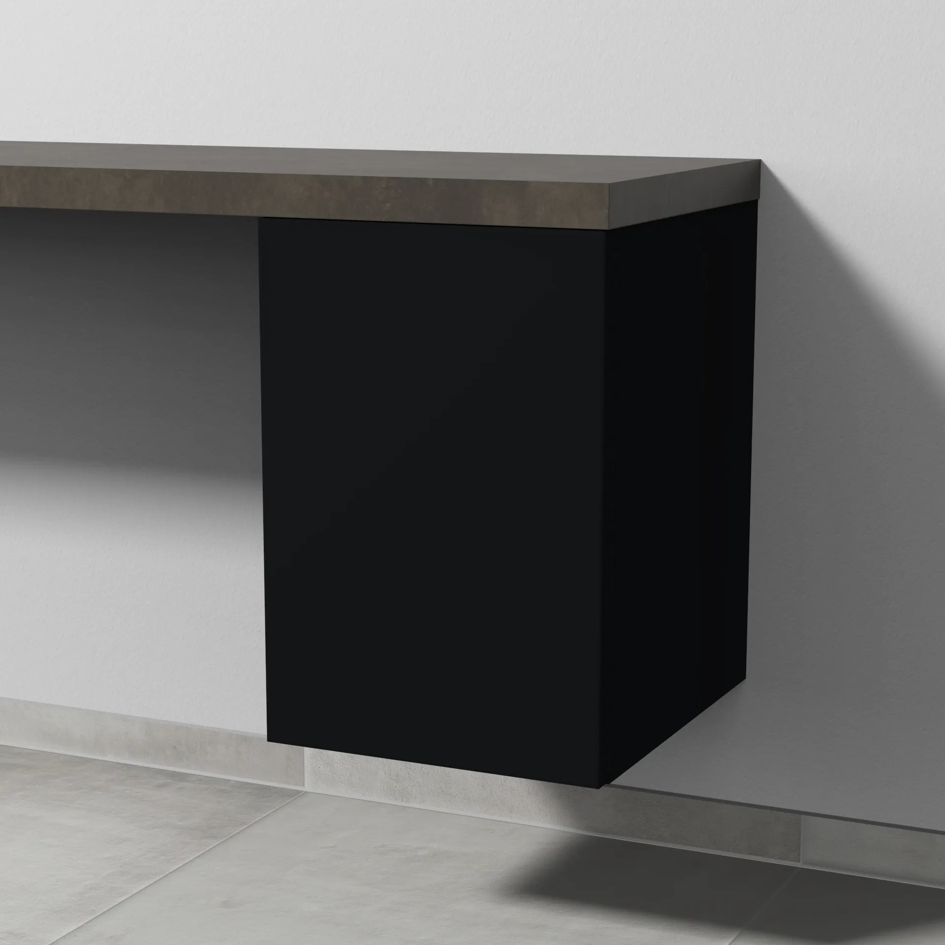 Sanipa Anbauschrank „2morrow“ 350 × 510 × 420 mm in Schwarz (matt)