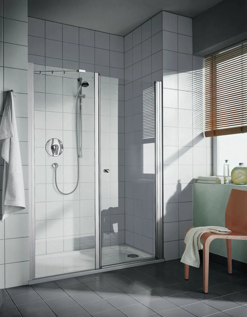 Kermi Duschdesign IBIZA 2000 Schwingtür und Festfeld, links Anschlag, 1750x1100 mm Kermi Duschdesign IBIZA 2000 Schwingtür und Festfeld, links Anschlag, 1750x1100 mm