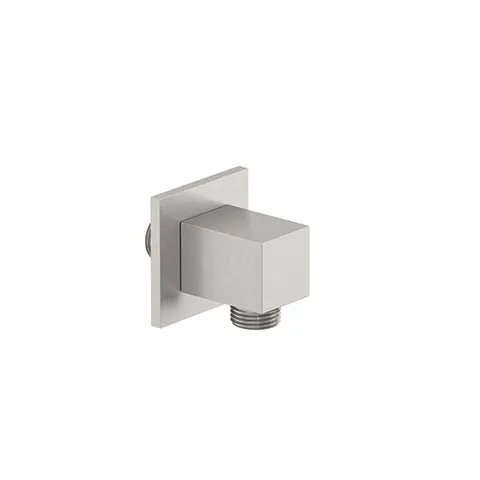 Kludi A-QA Wandanschlussbogen eckig, Stainless Br. Nickel PVD, DN 15, Ausladung 48 mm