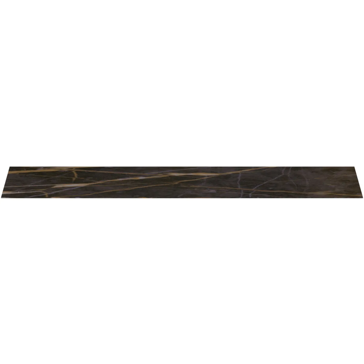 Waschtischplatte Conca, aus Keramik, 1987x505x6mm, Marmor Noir Desir