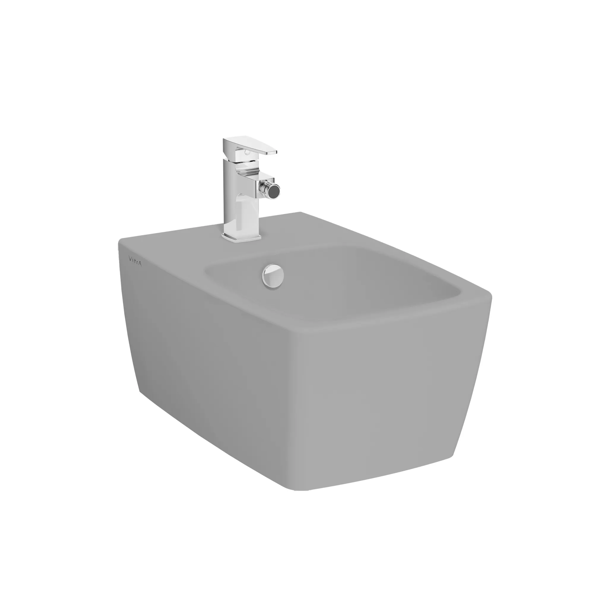 VitrA Metropole Wand-Bidet 36 x 56 cm Steingrau Matt