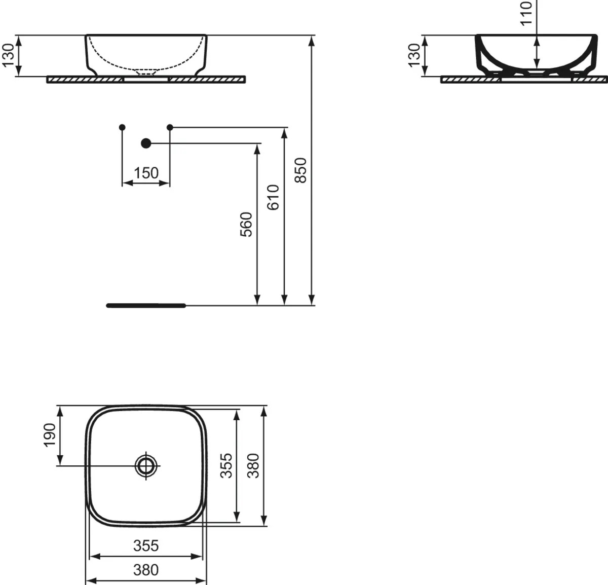 Ideal Standard Waschbecken „i.lifeB“ Ideal Standard Waschbecken „i.lifeB“