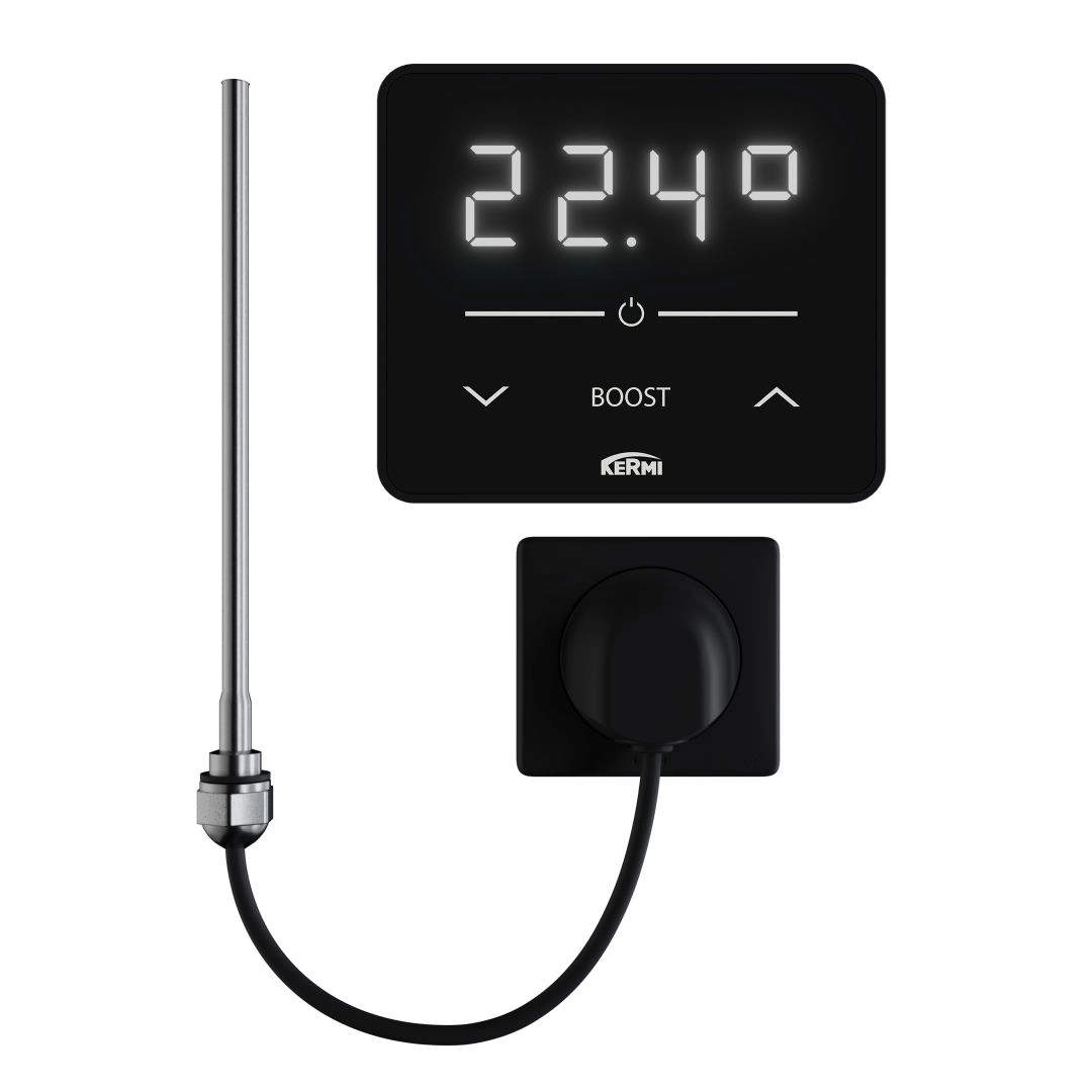 Kermi Elektro-Set „WRS“, 1500 W in schwarz Kermi Elektro-Set „WRS“, 1500 W in schwarz