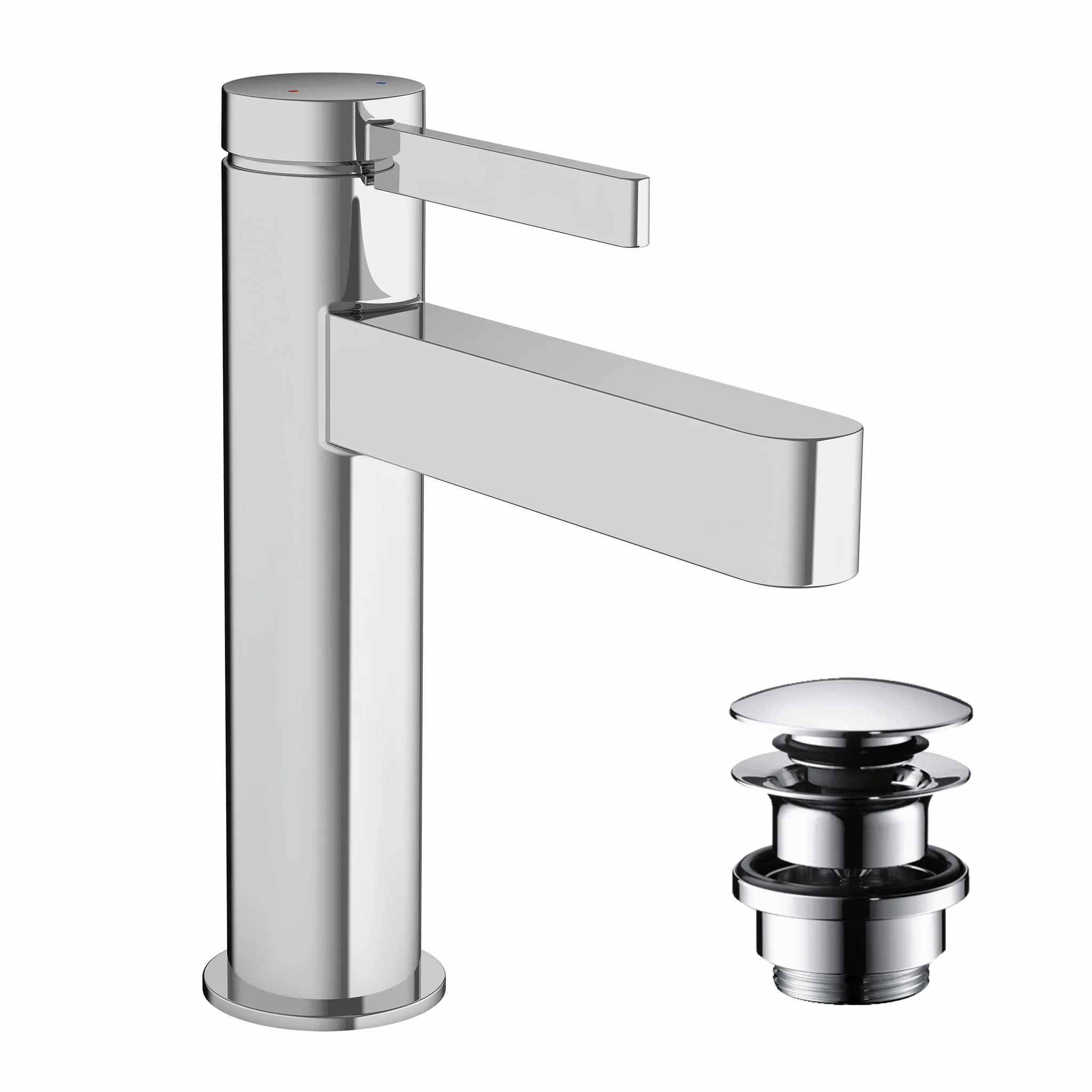Hansgrohe Finoris Einhebel-Waschtischmischer 110 mit Push-Open Ablaufgarnitur, Chrom Hansgrohe Finoris Einhebel-Waschtischmischer 110 mit Push-Open Ablaufgarnitur, Chrom