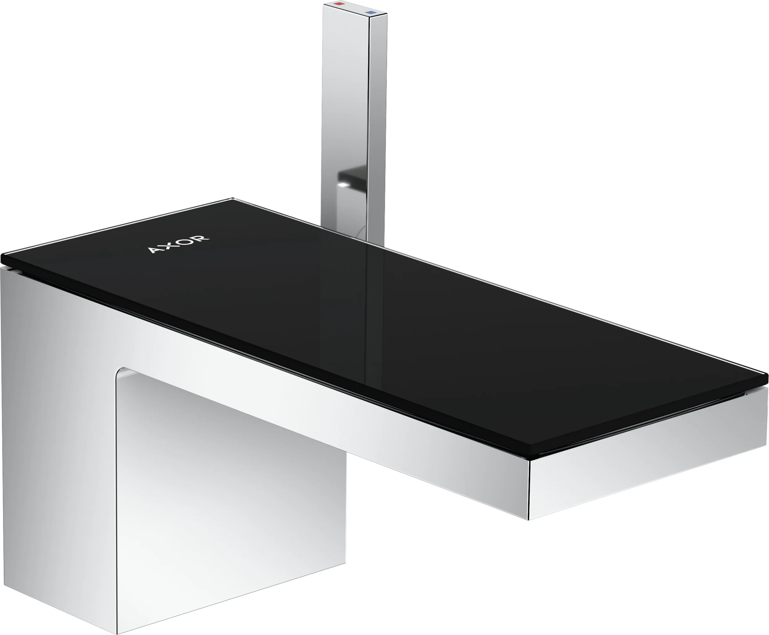 Hansgrohe AXOR MyEdition Einhebel-Waschtischmischer 70, schwarz/chrom, Ausladung 151 mm, Auslaufhöhe 70 mm