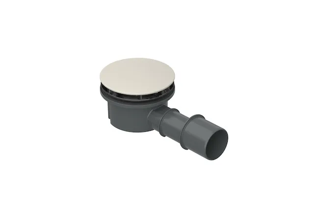 Compact+, seitlich - 0,5 l/s, Ab- und Überlauf, Duschwanne, Duschfläche, 225x115x85 mm, Weiß, Kunststoff