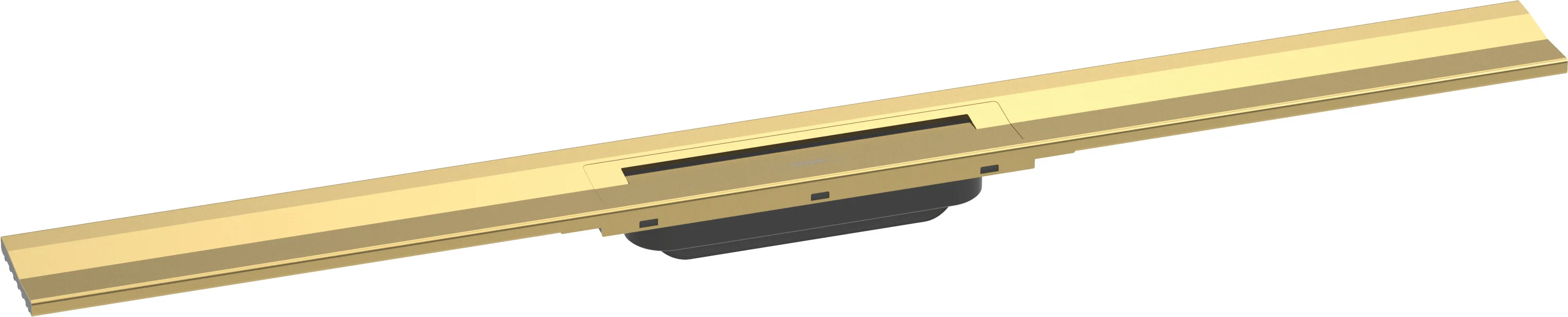 Hansgrohe RainDrain Flex Duschrinne 900 mm, wandangebunden, höhenverstellbar um 10 mm, Polished Gold Optic