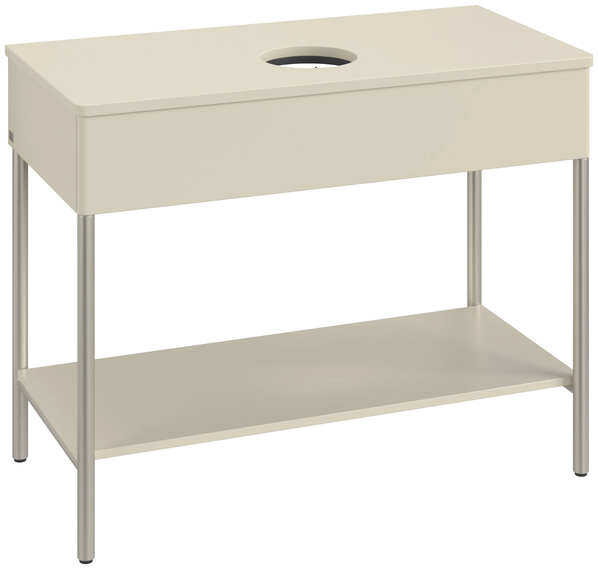 Villeroy & Boch Waschbeckenunterschrank Artis K64010, Silk Grey Matt Lacquer, 1000x782x500mm, mit Metallgestell, Push-to-open Funktion, 1 Auszug Villeroy & Boch Waschbeckenunterschrank Artis K64010, Silk Grey Matt Lacquer, 1000x782x500mm, mit Metallgestell, Push-to-open Funktion, 1 Auszug