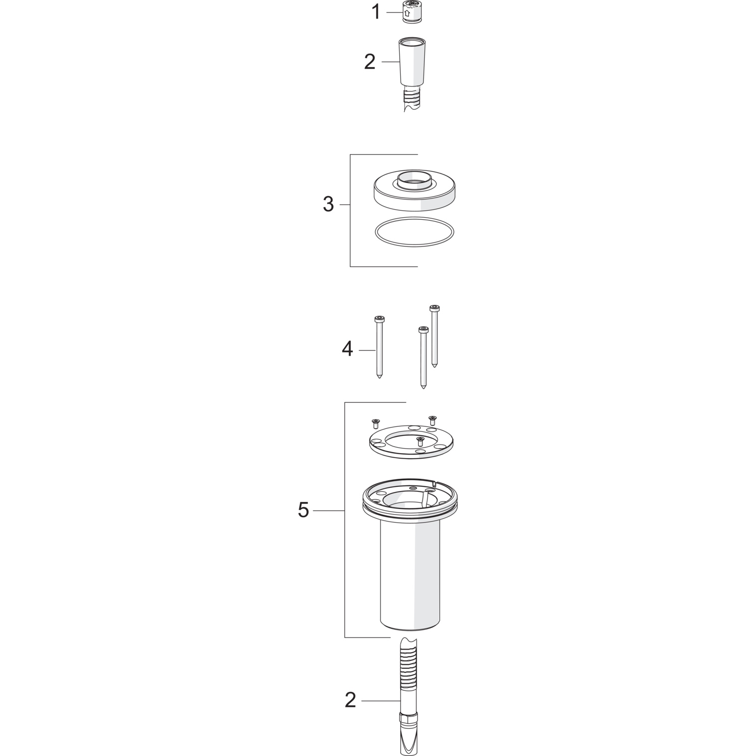 HA Handbrause HANSASTILO 5354 1-strahlig 72 mm Chrom