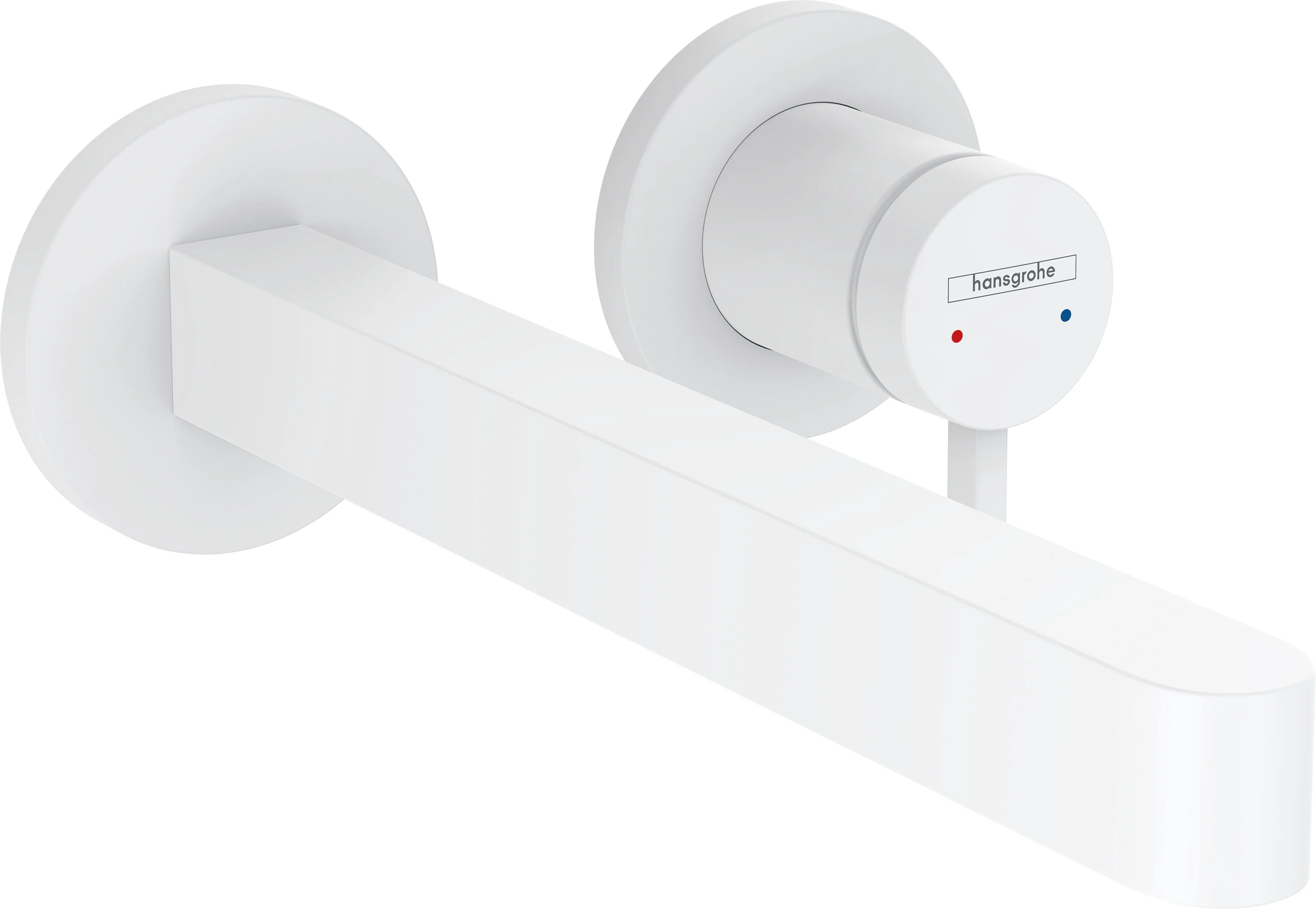 Hansgrohe Finoris Einhebel-Waschtischmischer Unterputz, mattweiß, Ausladung 228 mm, Hebelgriff, Laminarstrahl, max. Durchfluss 5 l/min Hansgrohe Finoris Einhebel-Waschtischmischer Unterputz, mattweiß, Ausladung 228 mm, Hebelgriff, Laminarstrahl, max. Durchfluss 5 l/min