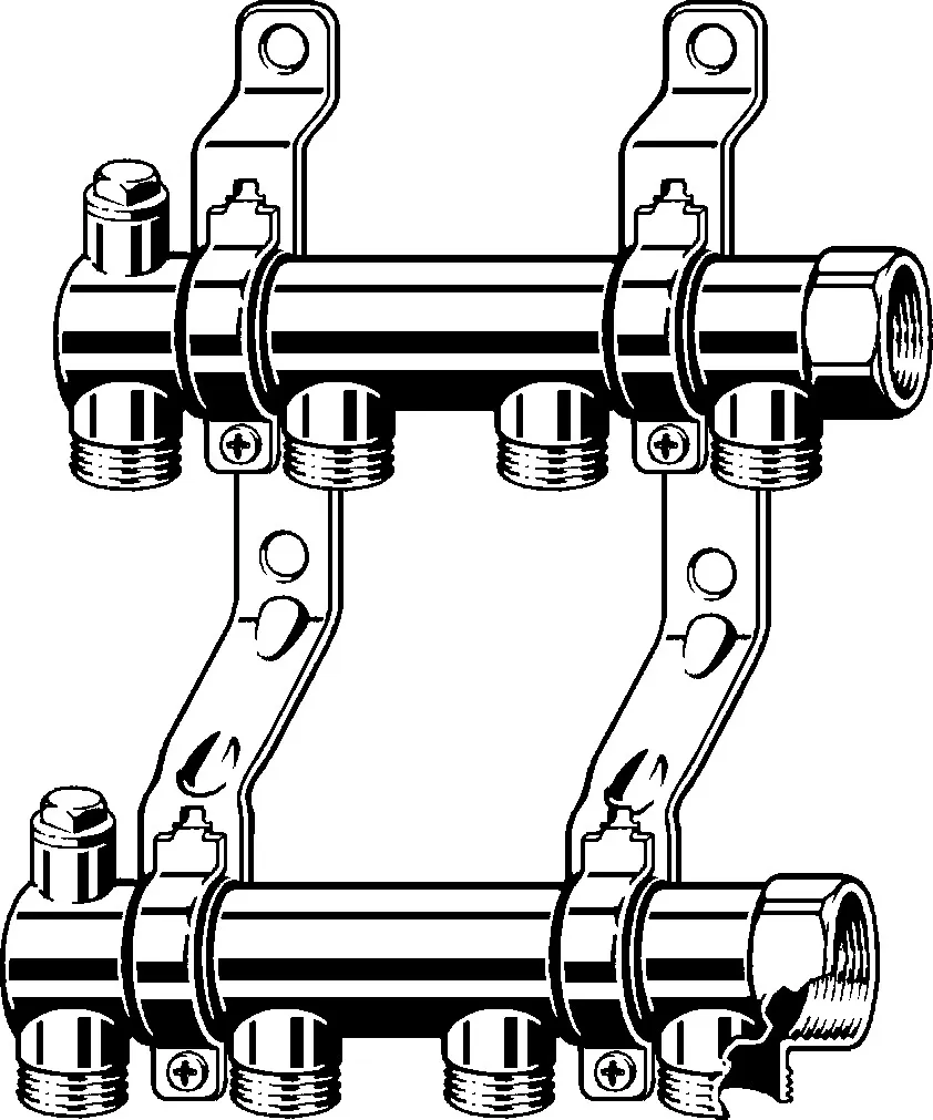 Viega „Sanfix“ Verteiler 5-fach