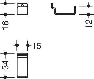 HEWI Handtuchhaken pulverbeschichtet HEWI Handtuchhaken pulverbeschichtet