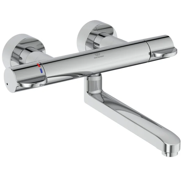 Ideal Standard Ceraplus Safe Wand-Waschtischthermostat, Chrom, Ausladung 320 mm