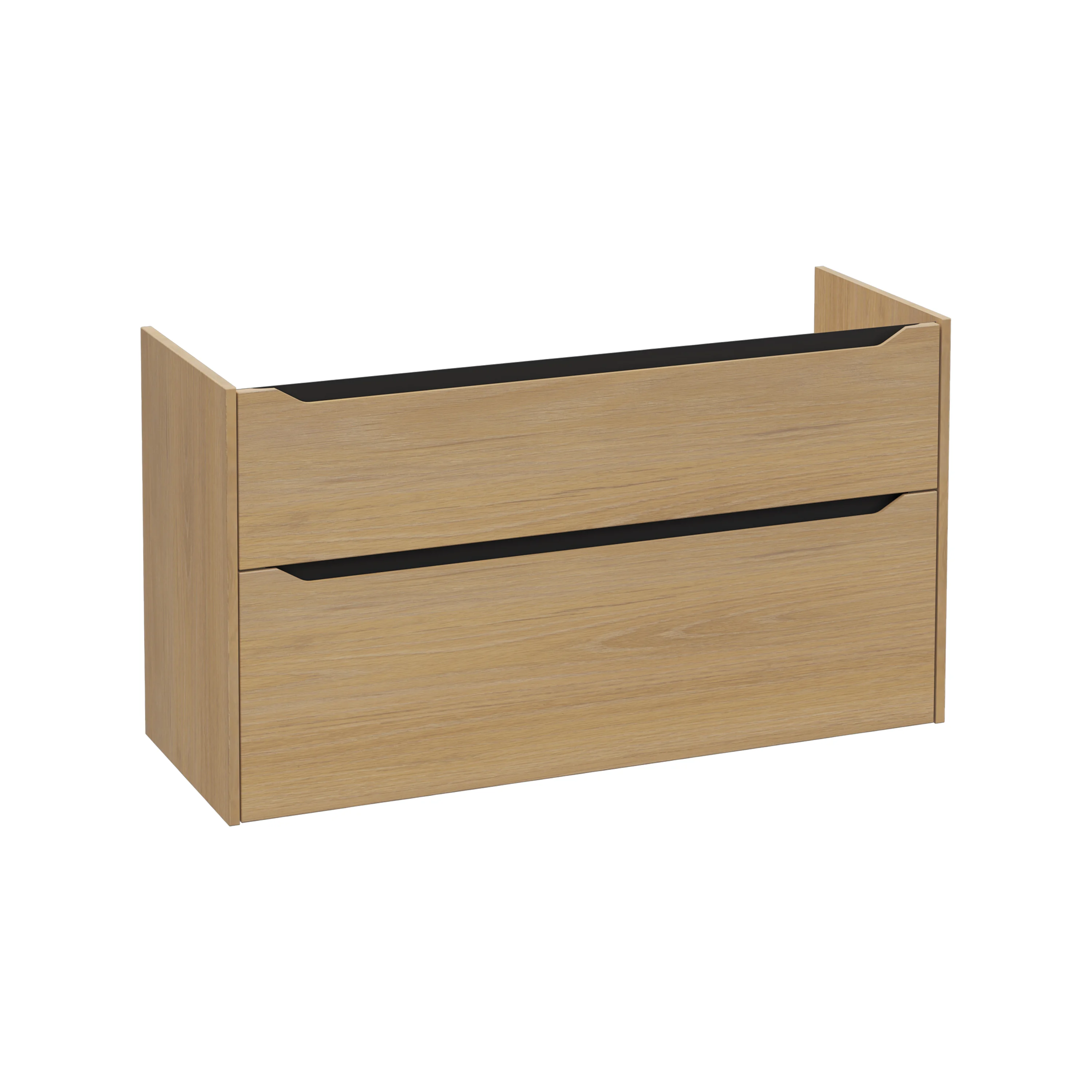 New Integra Square Waschtischunterschrank mit 2 Vollauszügen 117 x 45 x 65 cm (BxTxH) Eiche Gold New Integra Square Waschtischunterschrank mit 2 Vollauszügen 117 x 45 x 65 cm (BxTxH) Eiche Gold