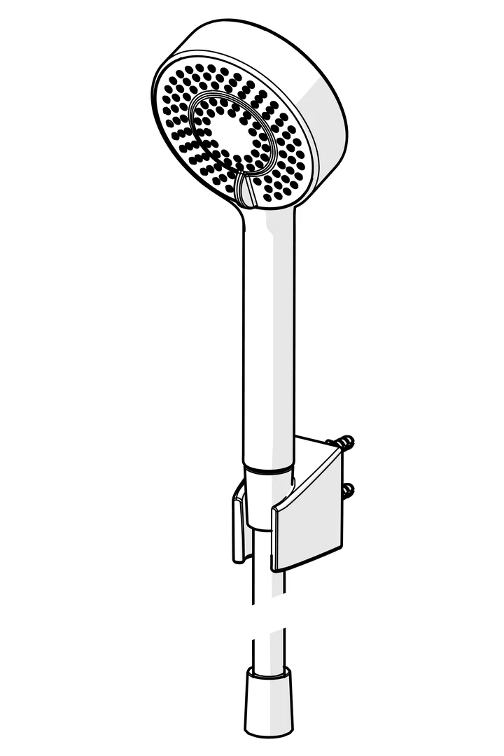HansaBASICJET Handbrausegarnitur HansaBASICJET 4468 3-strahlig Chrom