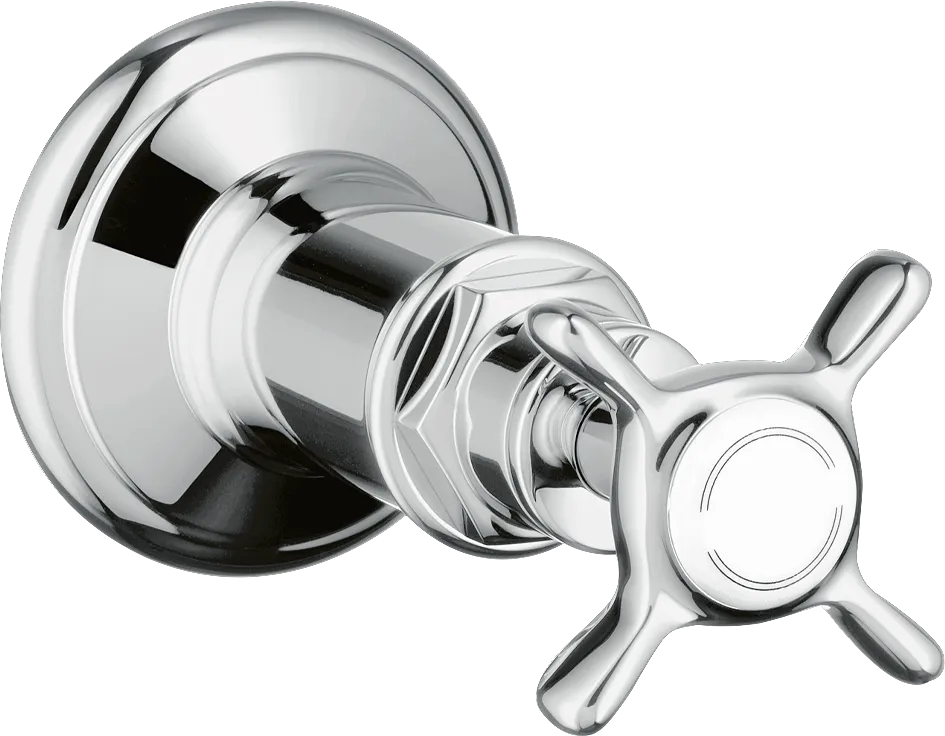 Hansgrohe AXOR Montreux Absperrventil Unterputz mit Kreuzgriff, Chrom Hansgrohe AXOR Montreux Absperrventil Unterputz mit Kreuzgriff, Chrom
