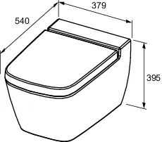 TECE Dusch-WC „one“, Befestigung verdeckt, ohne Spülrand