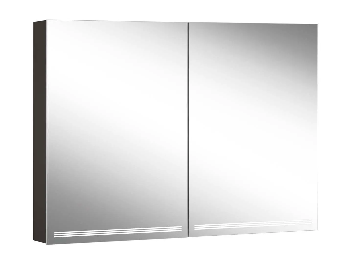 Schneider Spiegelschrank GRACE TW, Modell GRL 100/2/TW – Aluminiumkorpus, Aufputzmontage, LED Beleuchtung Tunable White, 995 x 700 x 120 mm Schneider Spiegelschrank GRACE TW, Modell GRL 100/2/TW – Aluminiumkorpus, Aufputzmontage, LED Beleuchtung Tunable White, 995 x 700 x 120 mm