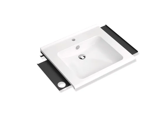 HEWI Produktset Waschtisch, alpinweiß, 650x550 mm HEWI Produktset Waschtisch, alpinweiß, 650x550 mm