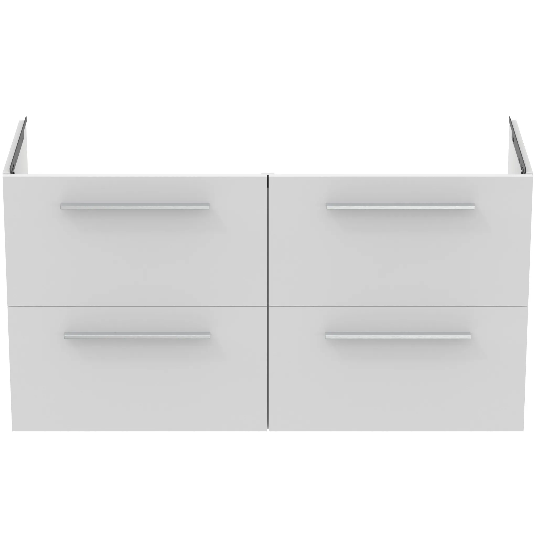 Ideal Standard Möbeldoppelwaschtischunterschrank i.life A 4 Auszüge 1200x440x630mm Weiß matt