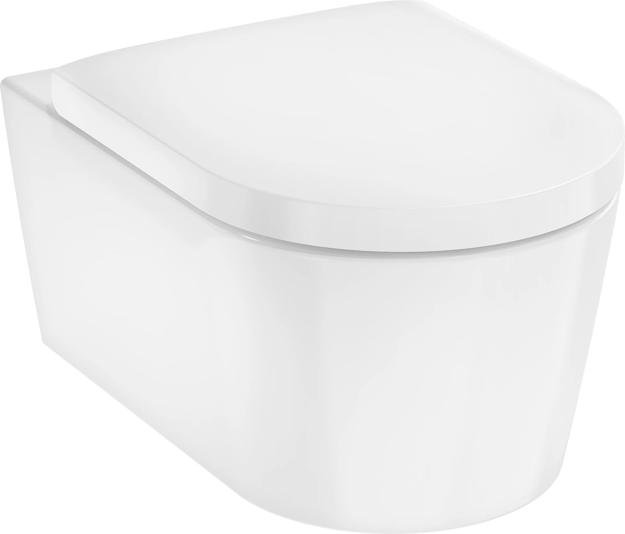 Hansgrohe EluPura S Wand-WC-Set mit AquaFall-Spülung, SoftClose und QuickRelease, weiß, 540 mm, 180 mm Mittenabstand, 160 mm Achsabstand Hansgrohe EluPura S Wand-WC-Set mit AquaFall-Spülung, SoftClose und QuickRelease, weiß, 540 mm, 180 mm Mittenabstand, 160 mm Achsabstand