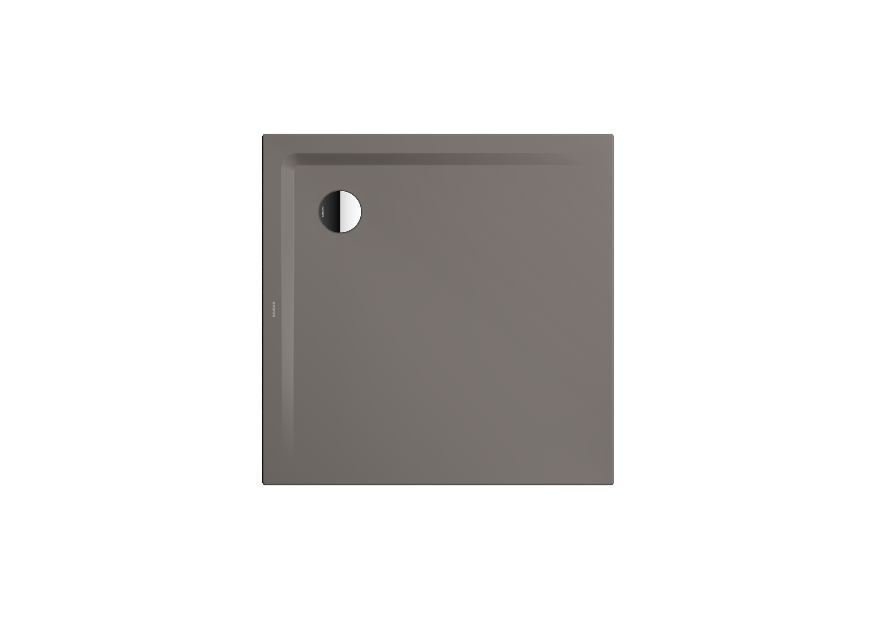 Kaldewei Duschwanne „Superplan“ 90 × 90 cm ohne Oberflächenveredelung, in warm grey 70