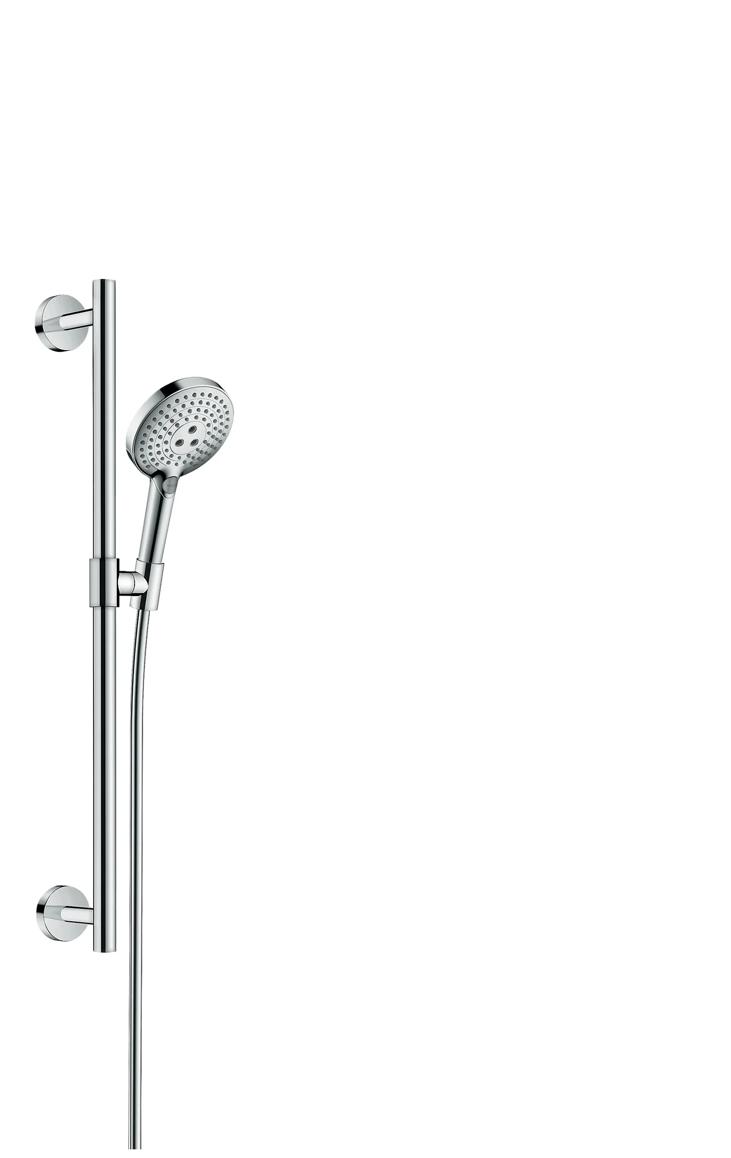 Hansgrohe Raindance Select S Brausenset 120, Chrom, 70 cm Brausestange, 3 Strahlarten, QuickClean, verstellbarer Neigungswinkel