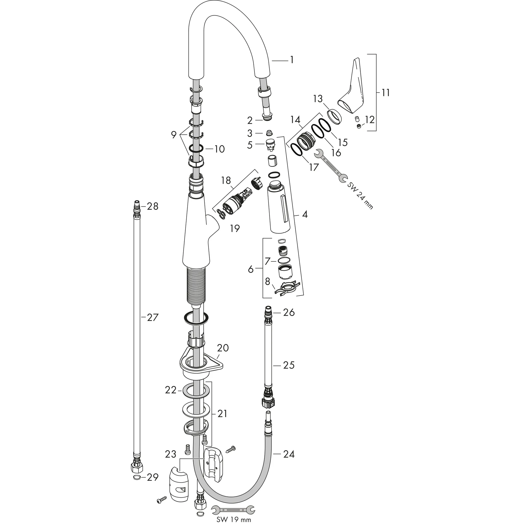 Hansgrohe Talis M51 Einhebel-Küchenmischer 160, Ausziehbrause, 2jet, Chrom Hansgrohe Talis M51 Einhebel-Küchenmischer 160, Ausziehbrause, 2jet, Chrom