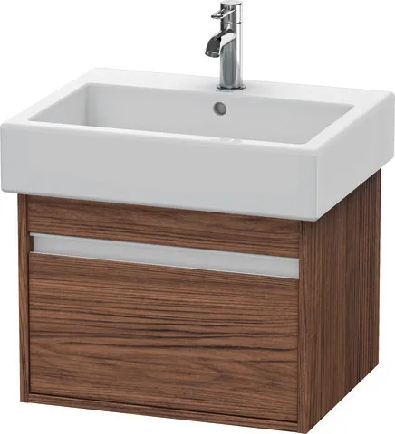 Duravit Waschtischunterschrank wandhängend „Ketho“ 55 × 41 × 44 cm Nussbaum Dunkel
