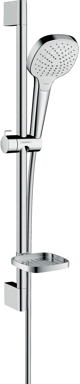 Hansgrohe Croma Select E Brauseset 110 Vario EcoSmart, 65 cm Brausestange, weiß/chrom