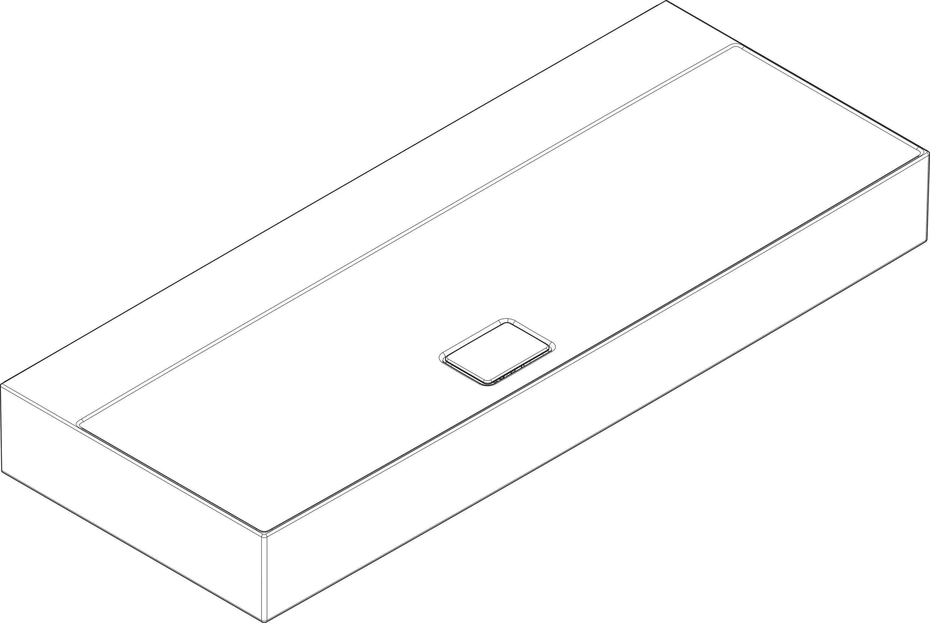 Hansgrohe Xevolos E Aufsatzwaschtisch, weiß, 1200 x 480 mm, geschliffen, SmartClean, ohne Hahnloch und Überlauf