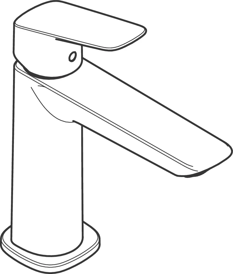 Logis Einhebel-Waschtischmischer 110 Fine CoolStart ohne Ablaufgarnitur, Chrom