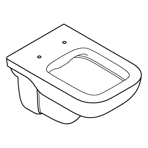 Wand-Tiefspül-WC BauEdge Keramik 39809, für Unterputz-Spülkasten, spülrandlos, Abgang waagerecht, alpinweiß Wand-Tiefspül-WC BauEdge Keramik 39809, für Unterputz-Spülkasten, spülrandlos, Abgang waagerecht, alpinweiß