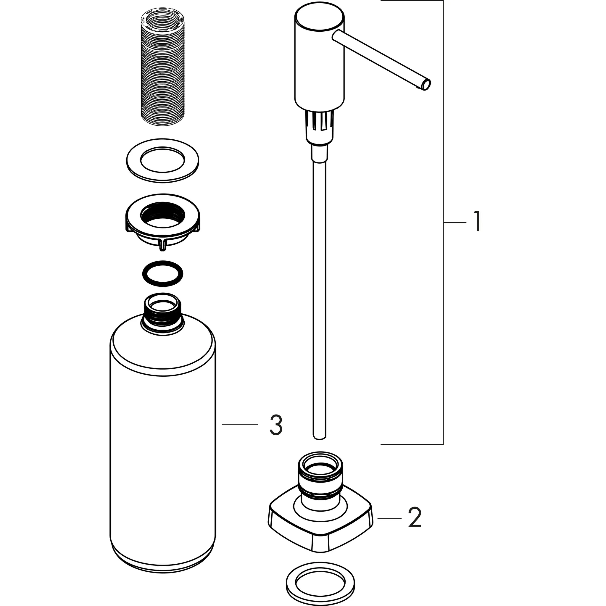 Hansgrohe A71 Spülmittel-/Lotionspender, Chrom