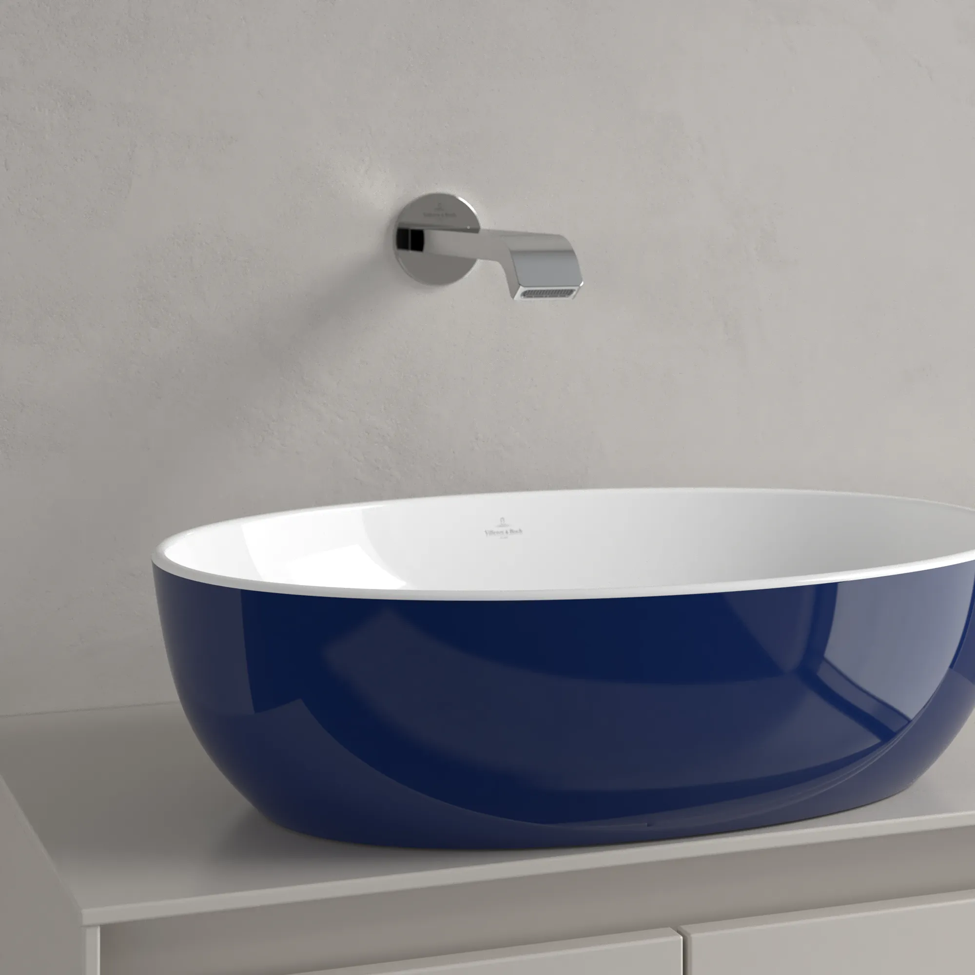 Villeroy & Boch Aufsatzwaschtisch „Artis“ 480 × 325 × 135 mm in Deep Ocean Villeroy & Boch Aufsatzwaschtisch „Artis“ 480 × 325 × 135 mm in Deep Ocean