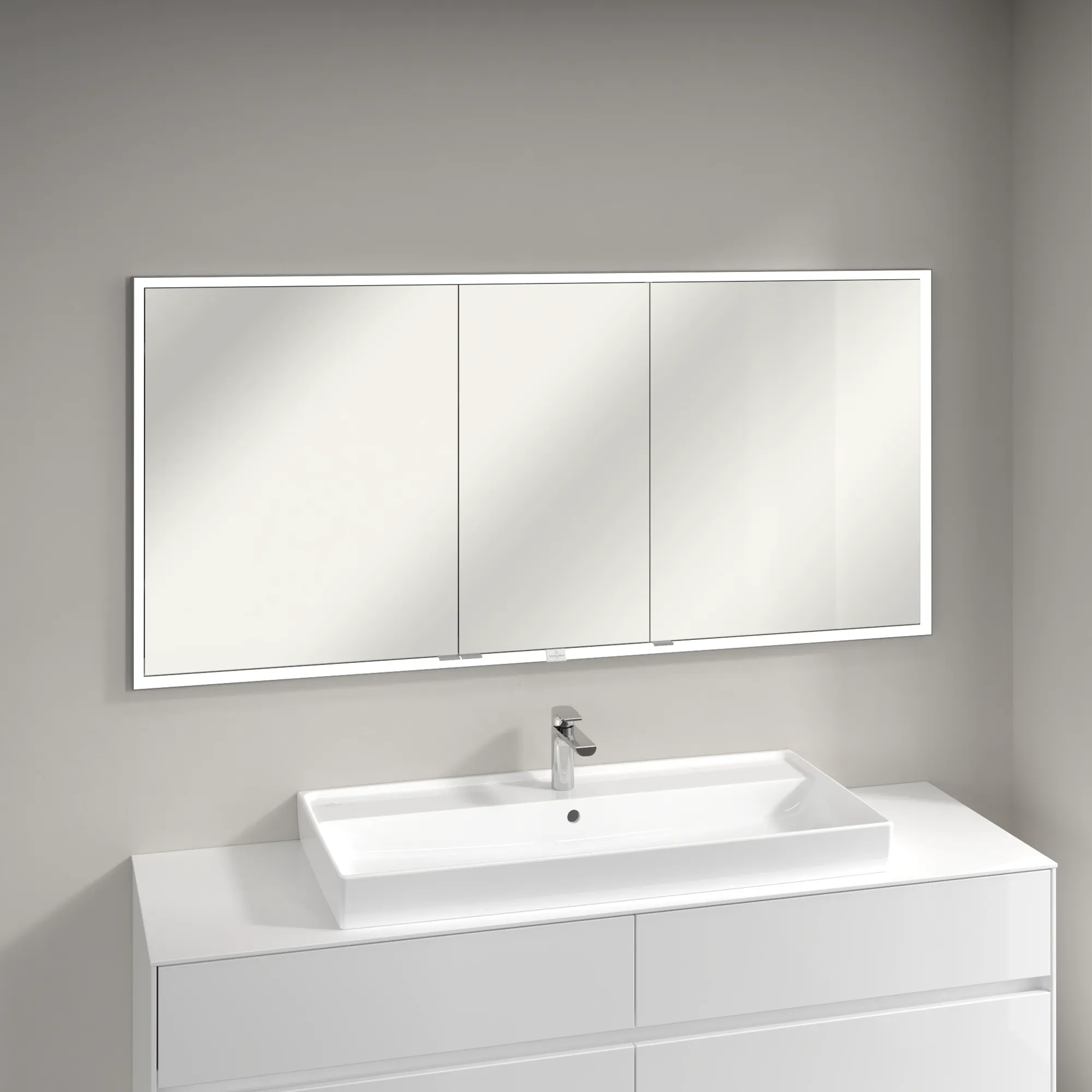 Villeroy & Boch Einbau-Spiegelschrank „My View Now“ 1600 × 750 × 168 mm in White Matt Villeroy & Boch Einbau-Spiegelschrank „My View Now“ 1600 × 750 × 168 mm in White Matt
