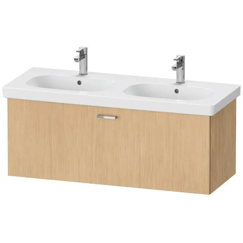 Duravit Waschtischunterschrank wandhängend „XBase“ 115 × 44,8 × 45,8 cm in Eiche Natur