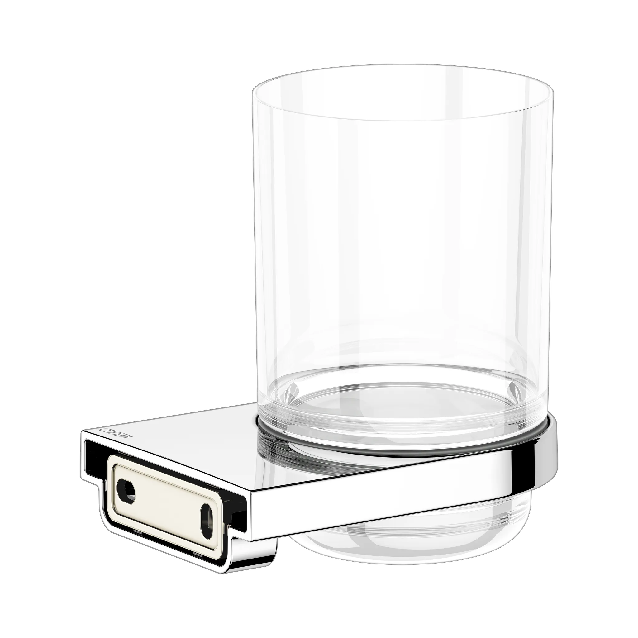 Collection Moll Glashalter mit Echtkristall-Glas verchromt
