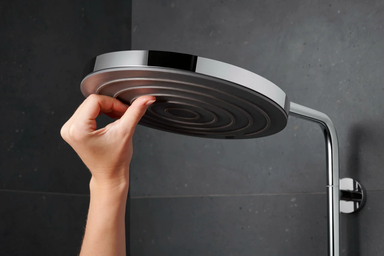 Hansgrohe Pulsify S Puro Showerpipe 1jet, Chrom, 460 mm Brausearmlänge, Aufputzinstallation