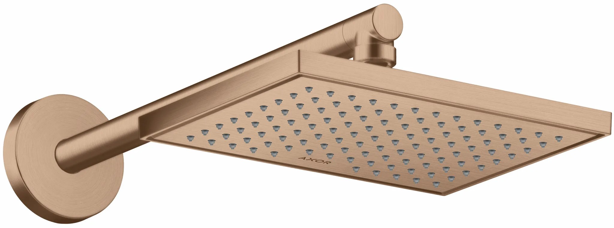 Hansgrohe AXOR ShowerSolutions Kopfbrause 245⁄185 1jet EcoSmart, Brushed Red Gold Hansgrohe AXOR ShowerSolutions Kopfbrause 245⁄185 1jet EcoSmart, Brushed Red Gold
