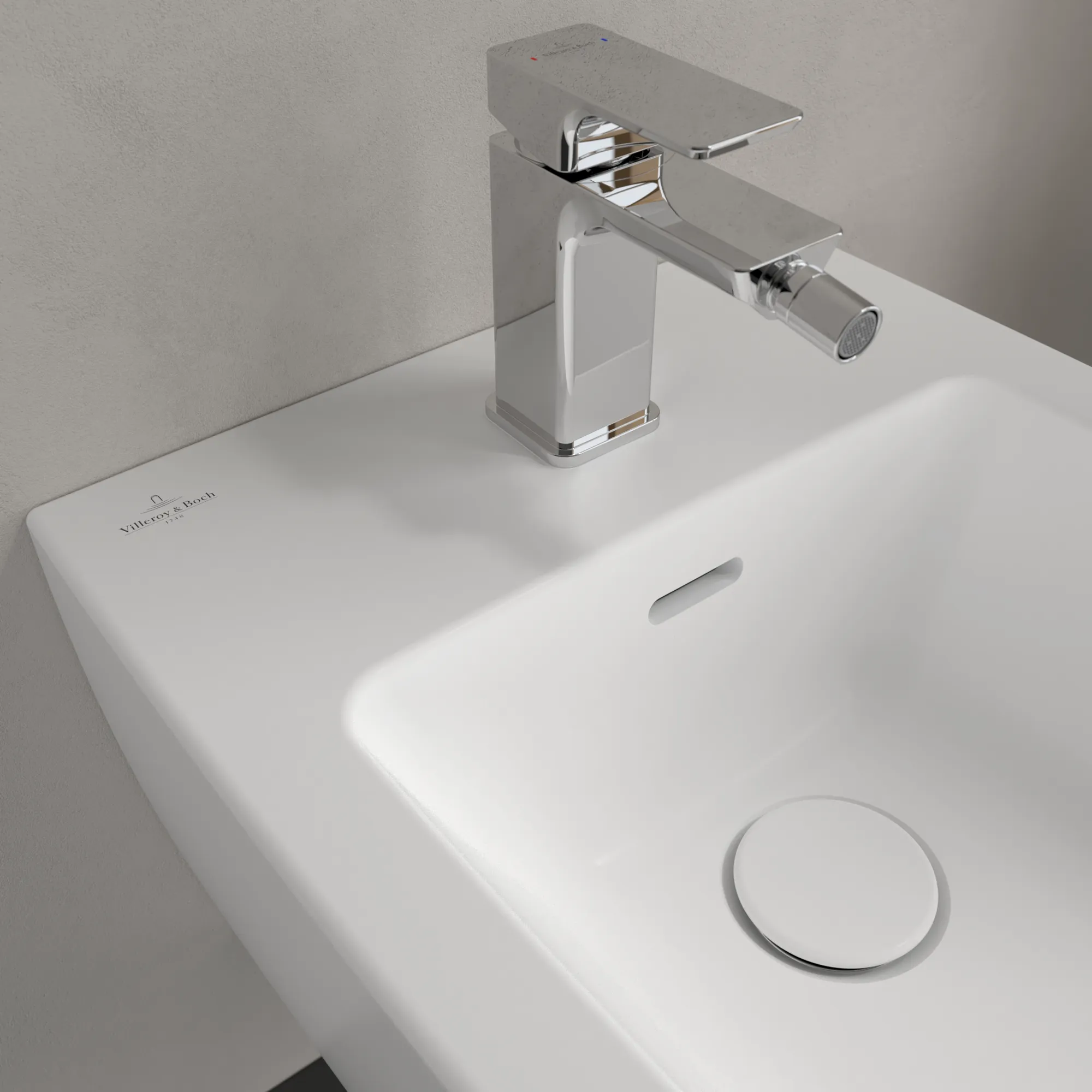 Villeroy & Boch Antao Bidet wandhängend, Stone White CeramicPlus, 560 x 375 x 270 mm Villeroy & Boch Antao Bidet wandhängend, Stone White CeramicPlus, 560 x 375 x 270 mm