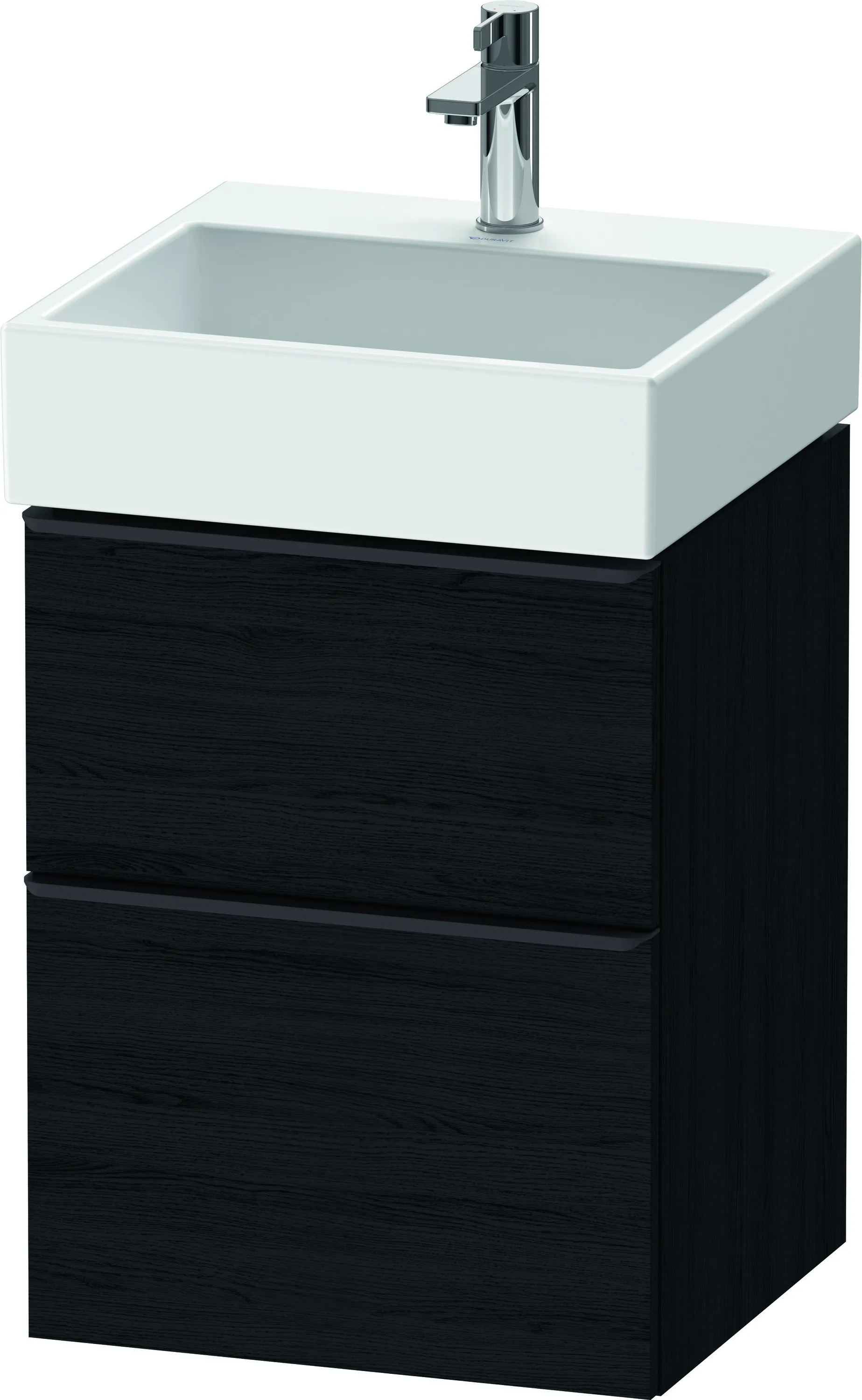 Duravit Waschtischunterschrank wandhängend „D-Neo“ 48,4 × 62,5 × 44,2 cm Eiche Schwarz