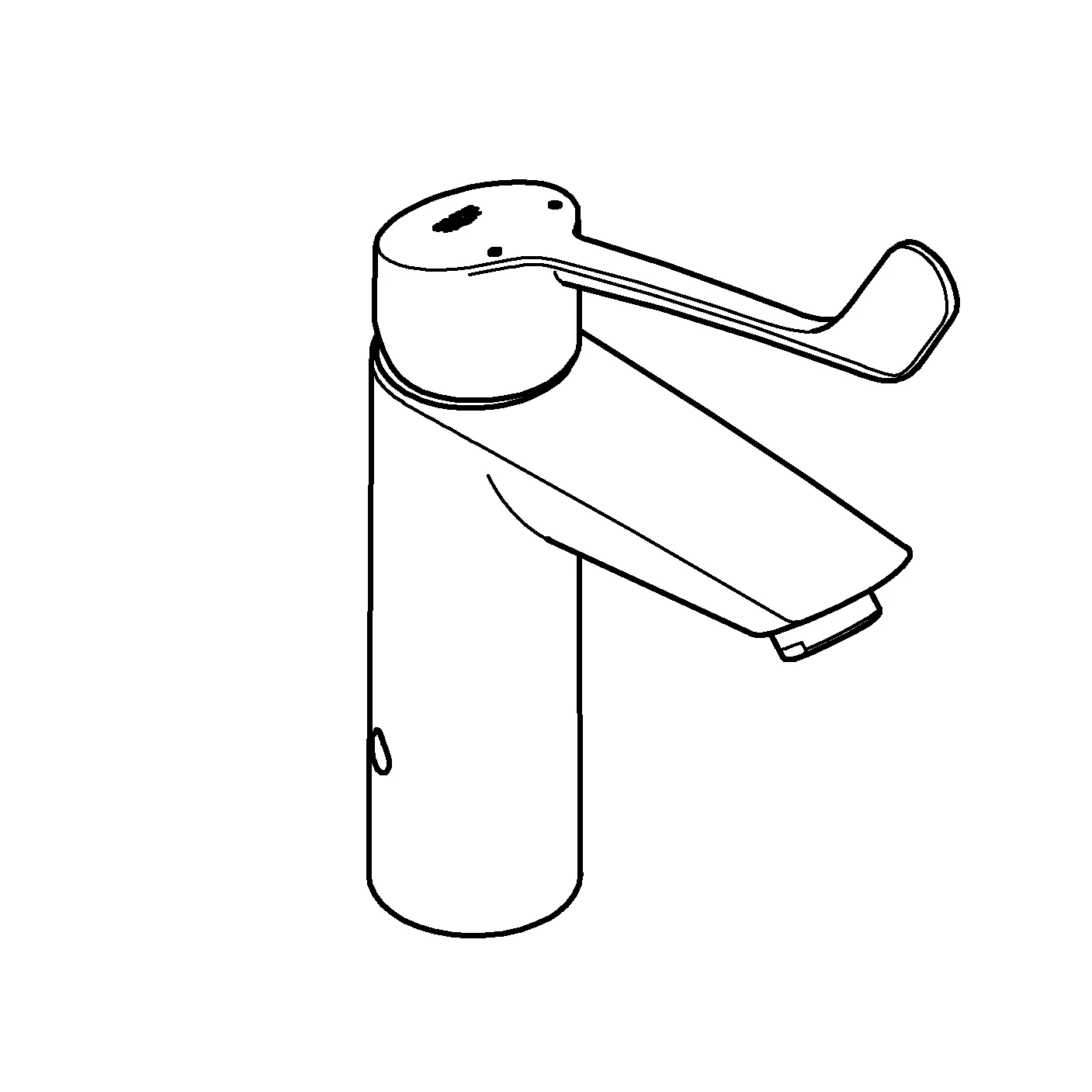 Grohe Eurosmart Professional (2021) Einhand-Waschtischbatterie, M-Size, thermischer Verbrühschutz, langer Hebel, chrom Grohe Eurosmart Professional (2021) Einhand-Waschtischbatterie, M-Size, thermischer Verbrühschutz, langer Hebel, chrom