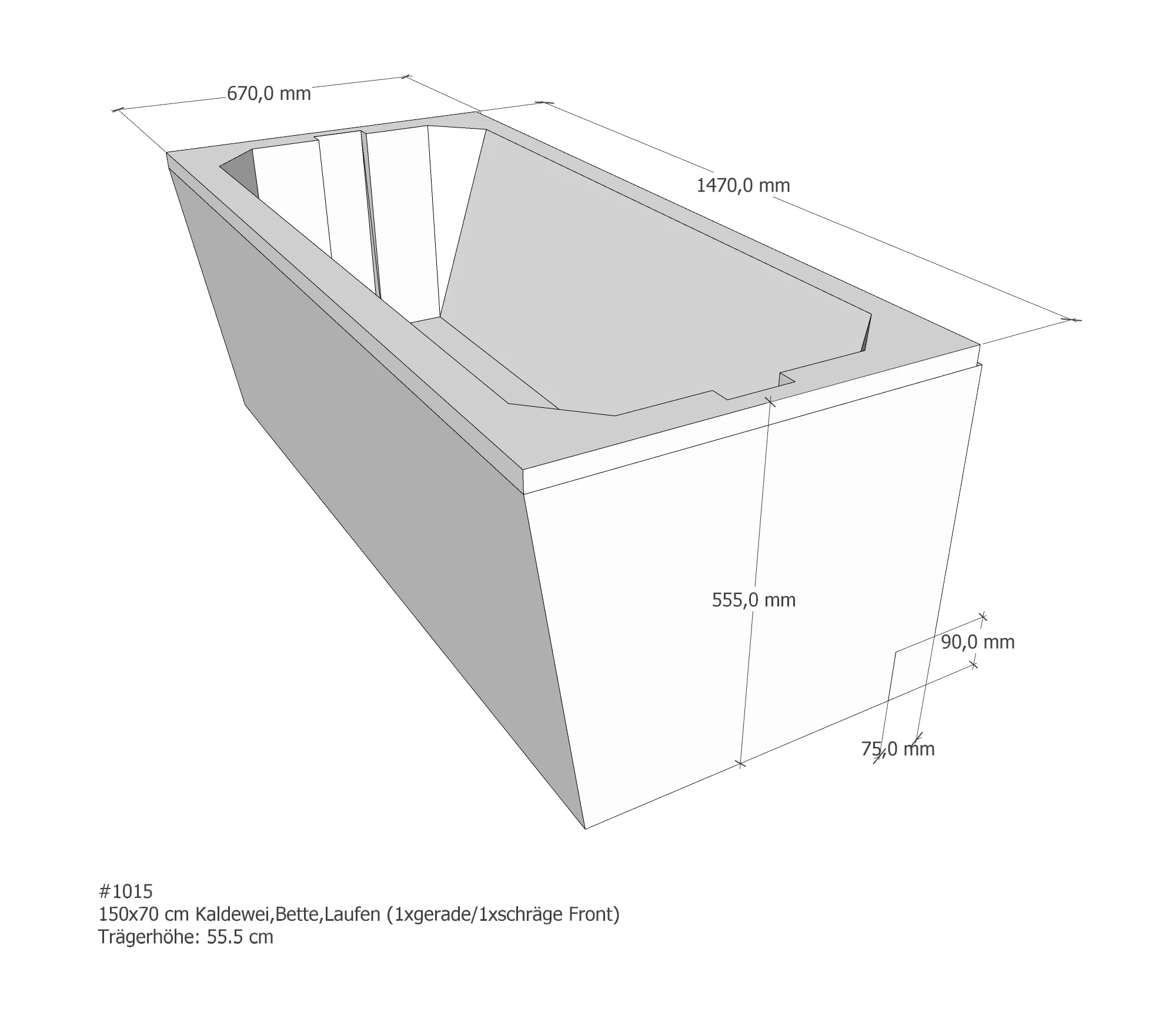 Badewannenträger für Wannenträger Bette Betteform, Kaldewei Saniform Plus, Laufen Pro 150x70x cm 150 × 70 cm Badewannenträger für Wannenträger Bette Betteform, Kaldewei Saniform Plus, Laufen Pro 150x70x cm 150 × 70 cm